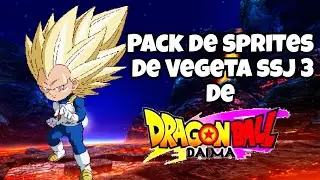 PACK DE SPRITES DE VEGETA SSJ 3 DE DRAGON BALL DAIMA 