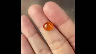 Orangy Red Jade Cabochon (NJR194)