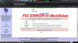 Metasploitable2 database Error fix in mutillidae | metasploitable2