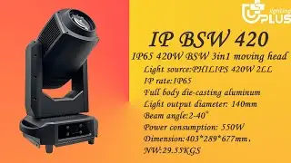 IP-BSW 420&mdash;IP65 420W BSW 3in1 moving head