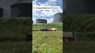 Happy National Farmer's Day! 🚜🌾🌽🐄 #shorts