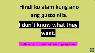 USING DON'T IN A SENTENCE(TAGALOG-ENGLISH EXPRESSIONS)