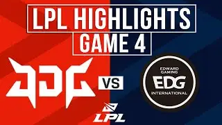 JDG vs EDG Highlights Game 4 | LPL 2025 Split 3 Playoffs | JD Gaming vs EDward Gaming