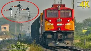 GENERAL ELECTRIC's WDG 4G and UPPER QUADRANT SEMAPHORES | Indian Railways