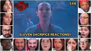 Reactors Reacting To Eleven Death | Stranger Things 5x8 Reaction Mashup