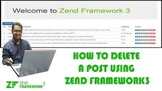 How to Delete a Post using Zend Framework3 Part-10