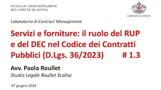 Servizi e forniture: il ruolo del RUP e del DEC 1.3