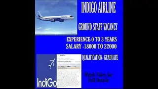 Indigo Airlines Recruitment 2020 Online Form | Indigo airline vacancy 2020 | Indigo Ground Staff Job
