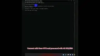 Open SqlPlus and Connect to Oracle