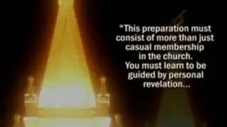 LDS Church Leaders preparing us for the 2nd Coming of Christ