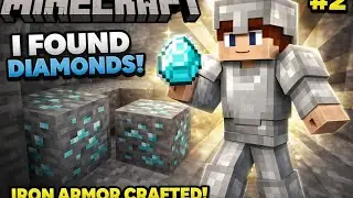 MINECRAFT EP 2 🔥 | DIAMOND MIL GAYA 💎 | IRON ARMOR BANAYA!