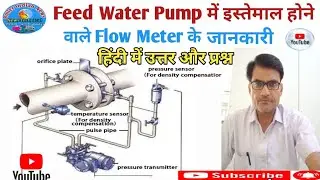 Feed Water Pump में इस्तेमाल होने वाले Flow Meter के प्रकार.1. Orifice Plate Flow Meter.2. Magnetic