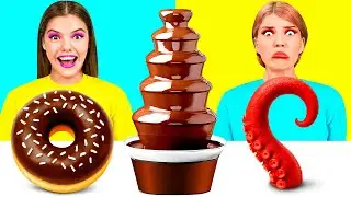 Шоколадный Фонтан Челлендж | Забавные Лайфхаки с Едой c DaZaZa Challenge