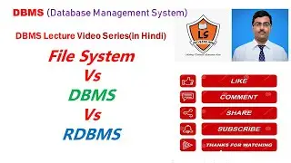 Difference between file system |  DBMS and RDBMS | file system vs DBMS vs RDBMS