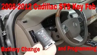 Замена батареи в брелоке Cadillac STS 2008-2012 гг. и как его запрограммировать.