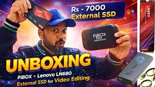 Pibox M.2 ssd enclosure with Fan | Lenovo LN680 SSD Unboxing Review | Lowest price Portable SSD 2026