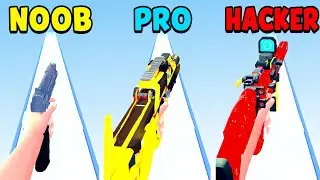 NOOB Or PRO Or HACKER In Gun Run 3D