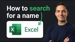 How to Search for a Name in Excel (Step by Step)