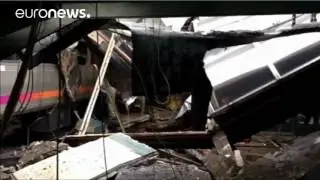 Amateur video of Hoboken train crash shows mangled wreckage