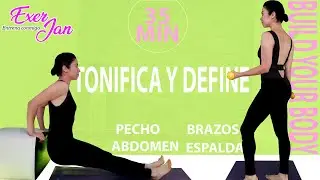 Tonifica Brazos, Abdomen y Espalda 🔥 | Rutina con Mancuernas de 2kg | Elimina Grasa y Define en Casa