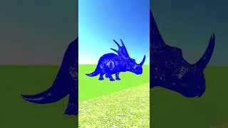 Paint Animals Gorilla Cow Lion Elephant Dinosaurs Fountain Crossing Animal Cartoon