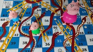 🎲 Peppa Pig Snakes and Ladders Game | Fun Family Board Game Time 🐷 | Watch & Laugh Together
