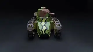 Colorful mechanical NIMBLE FIGHTER Renault FT-17 tank - just add a some color!