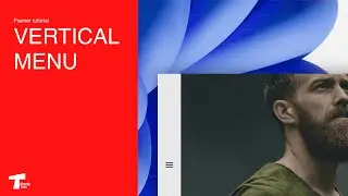 Framer tutorial : Create a vertical menu with a fixed overlay.