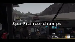 iRacing VR: Porsche Cup in the Wet @ Spa