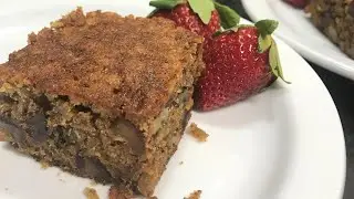 Oatmeal Date and Walnut Cake
