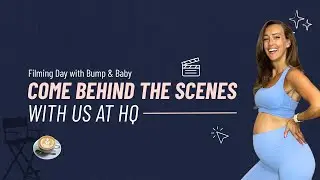 Filming Pregnancy Friendly At Home Workouts | Behind The Scenes | Results with Baby