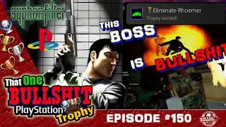 THE ELIMINATE RHOEMER TROPHY in SYPHON FILTER is BS - PSONE CLASSIC with Trophies! TOBPT#150