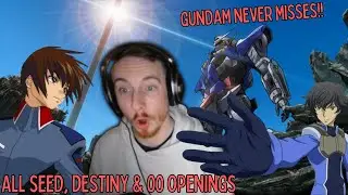 Mecha NOOB FINALLY Reacts to Gundam Anime Openings for the FIRST TIME Pt.3: SEED & 00  - (2002-2009)