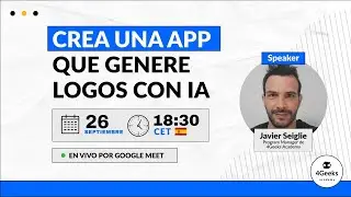 Crea una APP que genere logos hechos con AI