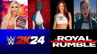 WWE 2K24 Random Created Superstar & Roster Female Royal Rumble