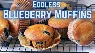 Eggless Lemon Blueberry Muffins {BEST Recipe!}