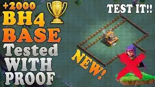 CoC / UNBEATABLE Builder Hall 4 Base / BH 4 Base / WITH PROOF/ Bh4 Trophy layout. | Clash of Clans