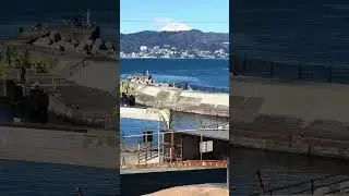 Mt. Fuji from Hatsushima  #japantravel #hatsushima #atami #fuji #Mt.Fuji #富士山 #熱海 #初島