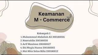 Kelompok 5 Keamaan M-commerce