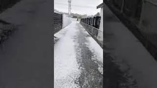 Hail in Motueka on Boxing Day
