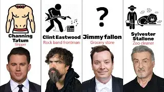 Famous Actors first job before they were famous/50 actors comparison