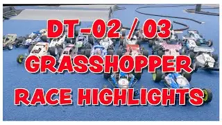 Tamiya DT-02 / DT-03 / Grasshopper Race Highlights バッタ＆ DT02 ナイトレース ＠ Carnosa RC Park 🏁 2023 R1