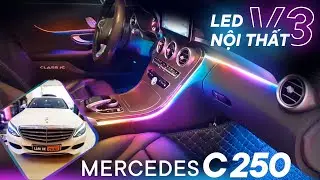 Led Nội Thất V3 Đẹp Nhất Tr&ecirc;n Mercedes C250 -  Ambient Light V3 Đẹp Mịn M&agrave;ng Sang Chảnh Cho C v&agrave; GLC