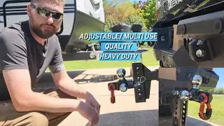 Ayleid Trailer Hitch Tri-Ball Mount with Anti-Theft Locking Hitch