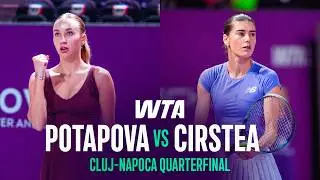 Anastasia Potapova vs. Sorana Cirstea | 2026 Cluj-Napoca Quarterfinal | WTA Match Highlights
