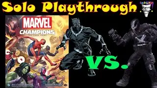 Marvel Champions Match-Up Black Panther vs Crossbones Solo Playthrough