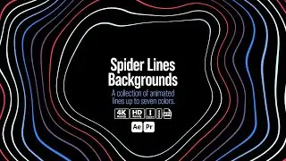 Spider Lines Backgrounds (After Effects - Premiere Pro MOGRTs - MP4)