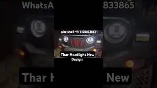 Thar New Design Headlight #thar#thar4x4#tharloverthar#tharmodified#tharheadlight#trending#viralreels