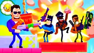 Hitmasters #1  Победи врагов одним ударом! Новая игра-головоломка! 1-12 уровни