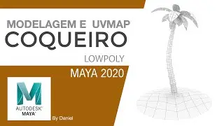 Modelando e Mapeando Coqueiro Low Poly  (Maya 2020)